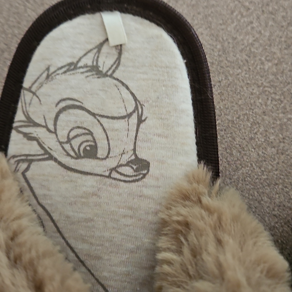 Disney Bambi Thumper Fuzzy Slippers Sz Small - Picture 5 of 8